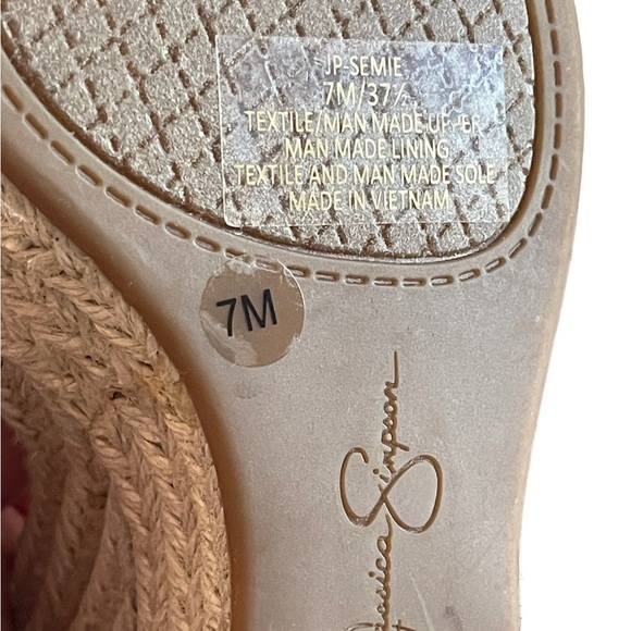 Jessica Simpson Semie Floral
Jelly Strap Espadrille Wedge
Sandal Womens 7M Red - Picture 15 of 15